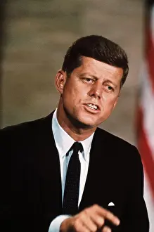 1960 Us Presidential Election Prints: Senator John F. Kennedy Campaigning for President