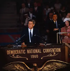 Senator John F. Kennedy Making Acceptance Speech