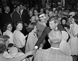 Charleston Prints: Senator John F. Kennedy Shaking Hands