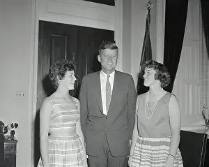 Senator John F. Kennedy with Young Admirers