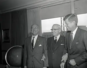 Senator John Kennedy Visiting Truman Library