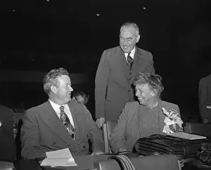 Senator John Sparkman, Eleanor Roosevelt, and Dean Acheson