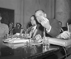 Conference Table Prints: Senator Joseph McCarthy Gesturing While Speaking