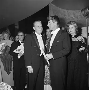 Wealthy People Prints: Senator Kennedy and Frank O'Connor at Metropolitan Opera