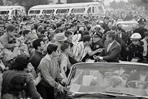 1960 Us Presidential Election Prints: Senator Kennedy Surrounded by Supporters