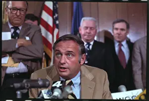Greenwich Prints: Senator Lowell P. Whicker at Press Conference