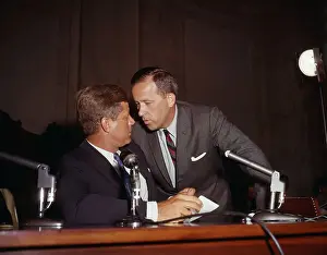 Henry M Prints: Senator Scoop Jackson Speaking with John F. Kennedy