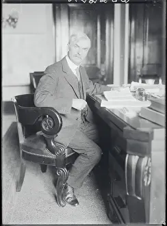 Anxiety Prints: Senator Thomas J. Walsh at His Desk