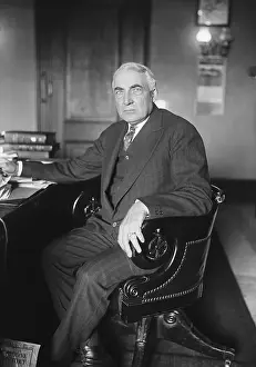 Senator Prints: Senator Warren Harding Seated in Chair