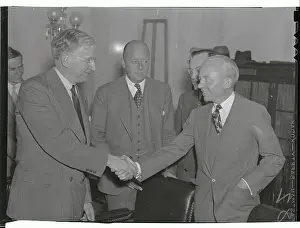Wheeler Prints: Senatorial Committee Members Greeting Each Other