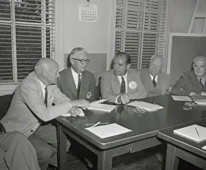 Stevens Prints: Senators and Congressmen Sitting at Table