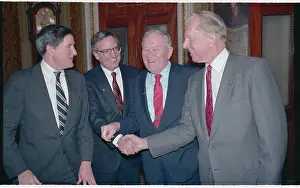 George J Prints: Senators Greeting Each Other