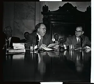 Homer E Prints: Senators Sitting at Hearing Table