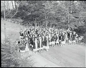 Wellesley Prints: Senior Girls Holding Hula Hoops