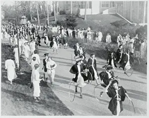 High School Prints: Seniors Participating in Hula Hoop Race