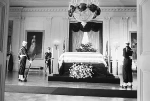 Guarding Prints: Sentries Guarding President Kennedy's Casket