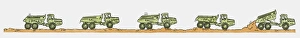 Images Dated 20th November 2009: Sequence of illustrations showing dumper truck on the move