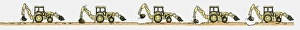 Images Dated 20th November 2009: Sequence of illustrations showing mechanical digger on the move