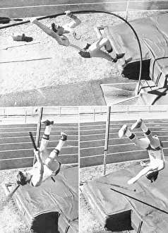 Sequence of Pole Vaulter in Action