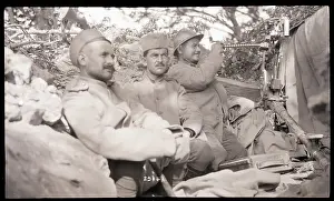 Trench Prints: Serbian Soldiers Loading A Machine Gun