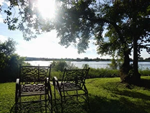 Images Dated 26th February 2012: Serene view overlooking The Victoria Falls in Zambia