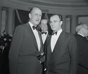 Serge Obolensky Standing Next to Ali Khan