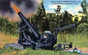 Training Prints: Service firing 240-MM Howitzer