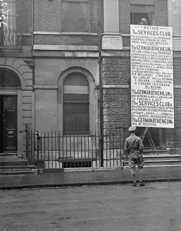 Warning Sign Prints: Services Club