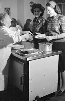 Charity And Relief Prints: Serving Dinner