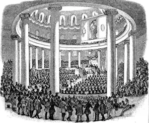 Discussing Prints: A session of the German National Assembly in the Paulskirche in Frankfurt