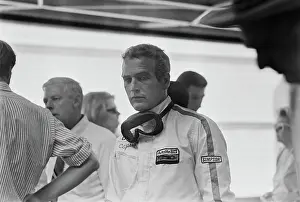 Prints of American actor Paul Newman, wearing racing coveralls with goggles suspended around his neck, on the set of Winning, filmed at the Riverside International Raceway in Moreno Valley, California Paul Newman: A Life in Frames: On The Set Of Winning