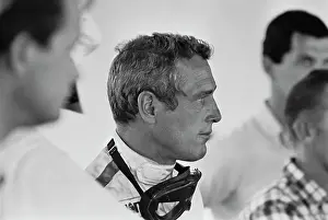 Prints of American actor Paul Newman, wearing racing coveralls with goggles suspended around his neck, on the set of Winning, filmed at the Riverside International Raceway in Moreno Valley, California Paul Newman: A Life in Frames: On The Set Of Winning