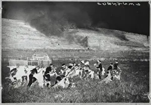 Grassland Prints: Settlers Putting Out Fire