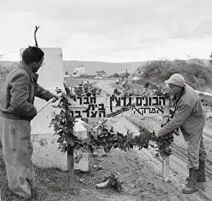 Settlers Putting Up Signs