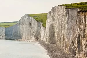 Images Dated 30th May 2012: Seven Sisters chalk cliffs, Seaford, Sussex, England, United Kingdom