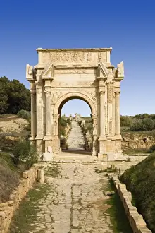 Aging Process Prints: Severan Arch, Leptis Magna, Libya, Africa