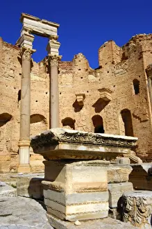 Severan Basilica, Ruins of the Roman City Leptis Magna, Libya
