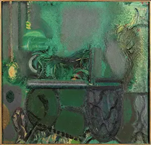 Sewing Machine Prints: Sewing Machine 53, by Domenico Spinosa, 1953, 20th Century, cm 70 x 72
