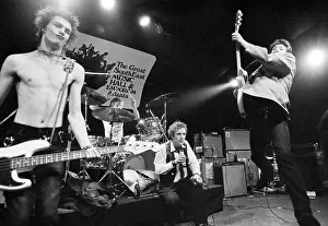 Sex Pistols Performing During Concert