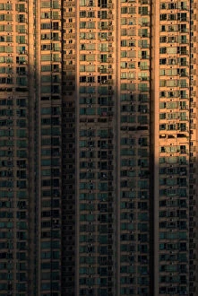 Images Dated 2nd August 2015: shades and light on apartment blocks in Hong Kong