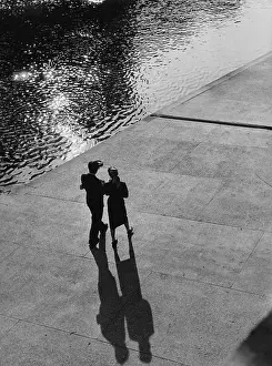 M Rom Cour Prints: Shadowy Stroll