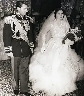 Carrying Prints: The Shah and Empress of Iran at their Wedding