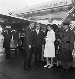 Farah Diba Prints: Shah of Iran Arriving for State Visit