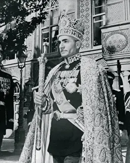 Tehran Prints: Shah of Iran in Elaborate Royal Dress