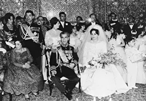 Farah Diba Prints: The Shah of Iran and His New Wife