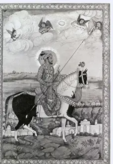 Shah Jahan Prints: Shah Jehan Riding His Horse