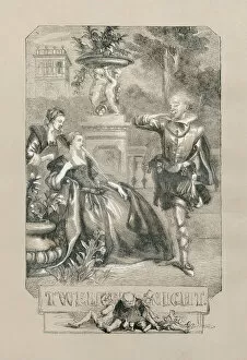 Images Dated 6th May 2011: Shakespeare, twelfth night, Engraving