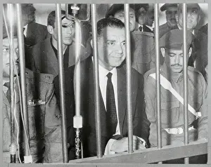 Cairo Prints: Shams Badran Standing Behind Bars