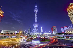 Images Dated 3rd June 2018: Shanghai Landmark - Oriental Pearl Tower