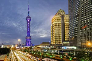 Images Dated 3rd June 2018: Shanghai Pudong District - Iconic Oriental Pearl TV Tower